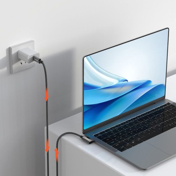 mbeat Tough Link 1.8m L-Shape USB 3.2 Gen2 USB-C Cable - Space Grey - Image 4