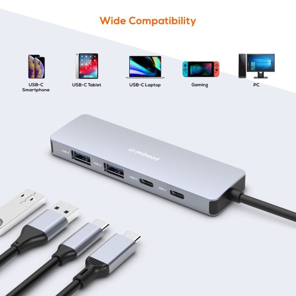mbeat Elite 4-Port 10Gbps USB-C Gen 2 Hub (2A+2C) - Image 5