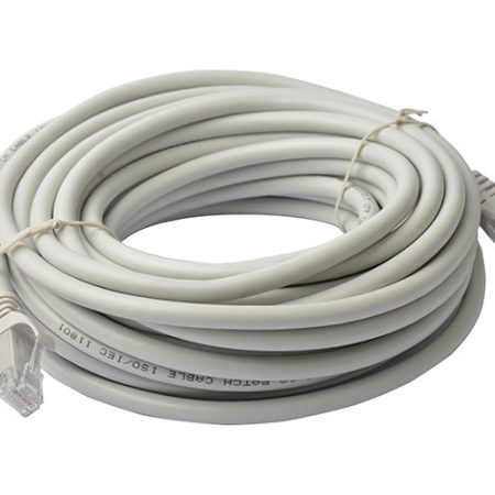 AKY CAT6A 10M METRE GREY GIGABIT NETWORK PATCH LEAD (CAT5E/CAT6)