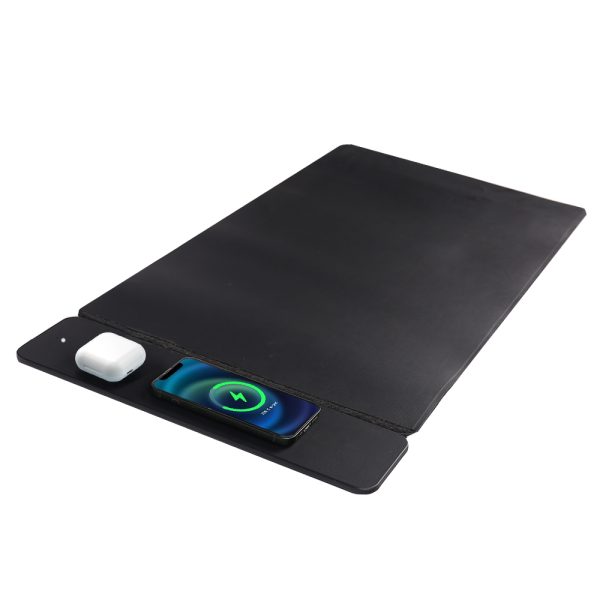 Reversible Wireless Fast Charging Desktop Mat for Smartphones and Earbuds - Image 5