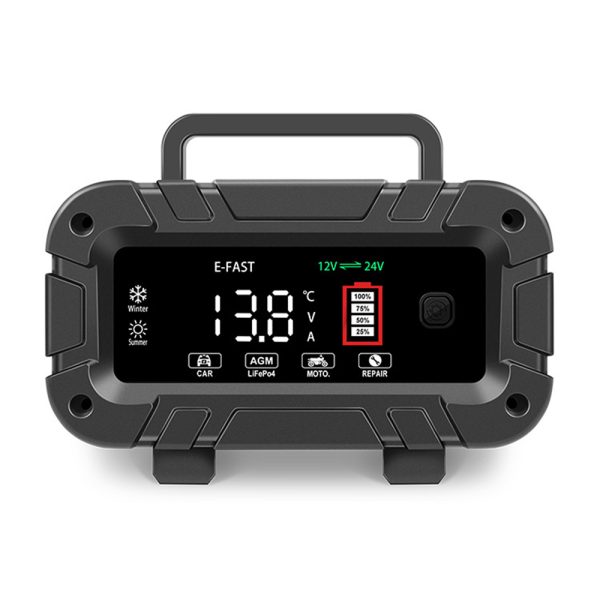 12V 20A/24V 10A Smart Car Battery Charger for Lead Acid LiFePo4 AGM Moto Battery - Image 2