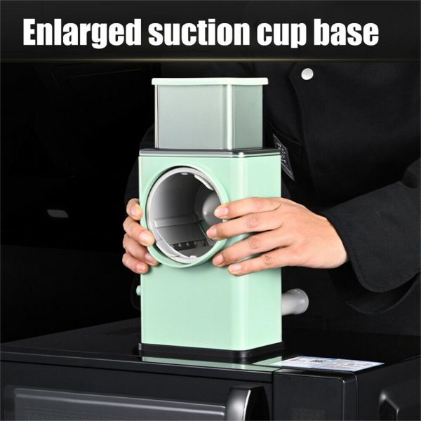 Kitchen Vegetable Food Manual Rotary Drum Grater Chopper Slicer Fruit Cutter - Image 5