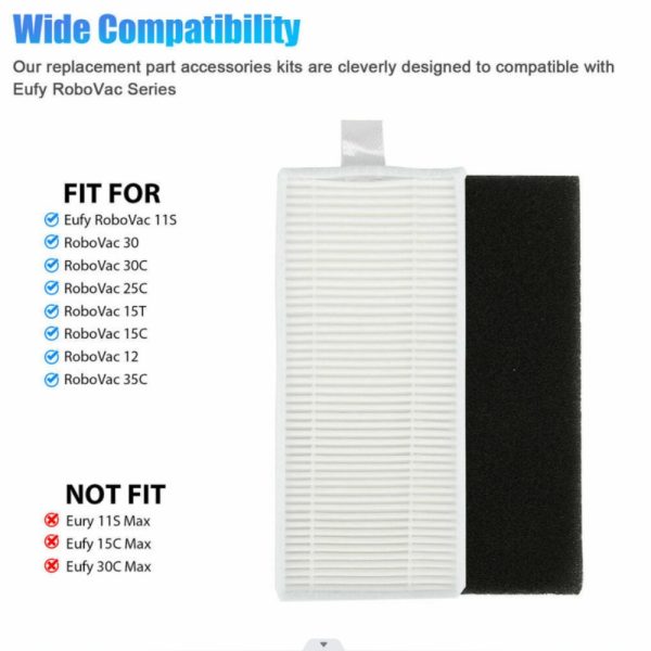 22Pcs Replacement Side Brushes Filter Parts for Eufy RoboVac 11S 30C 25C 15C 35C - Image 6