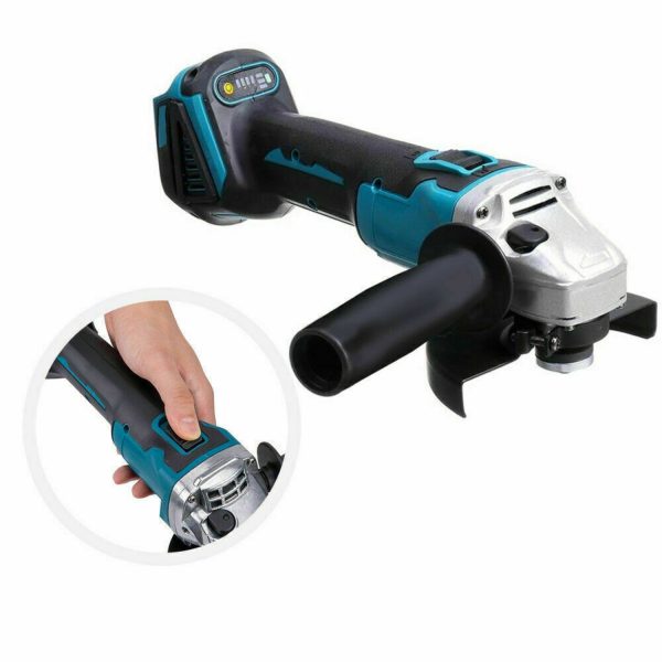 Brushless Cordless Angle Grinder With 2x Li-ion Battery Charger 125mm Combo Kit - Image 3