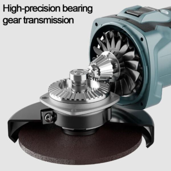 Brushless Cordless Angle Grinder With 2x Li-ion Battery Charger 125mm Combo Kit - Image 7