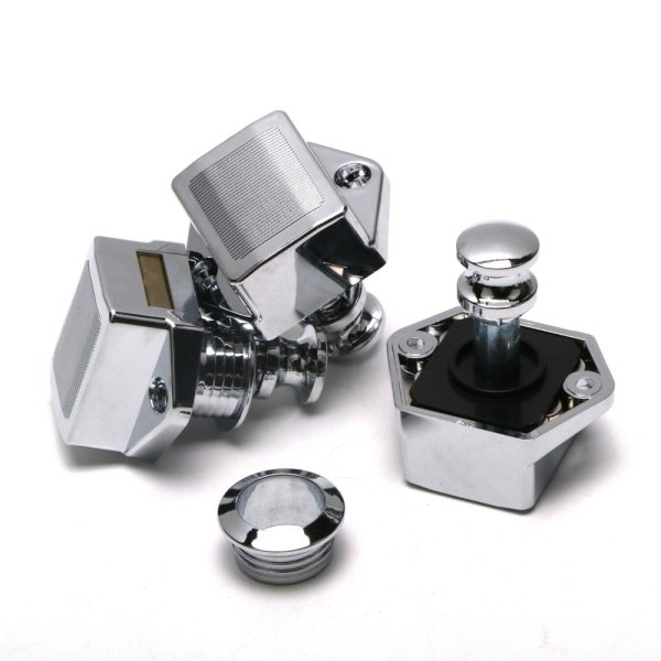 10PCS Push Button Drawer Cupboard Door Catch Lock Caravan Van Cabinet Latch Knob - Image 8