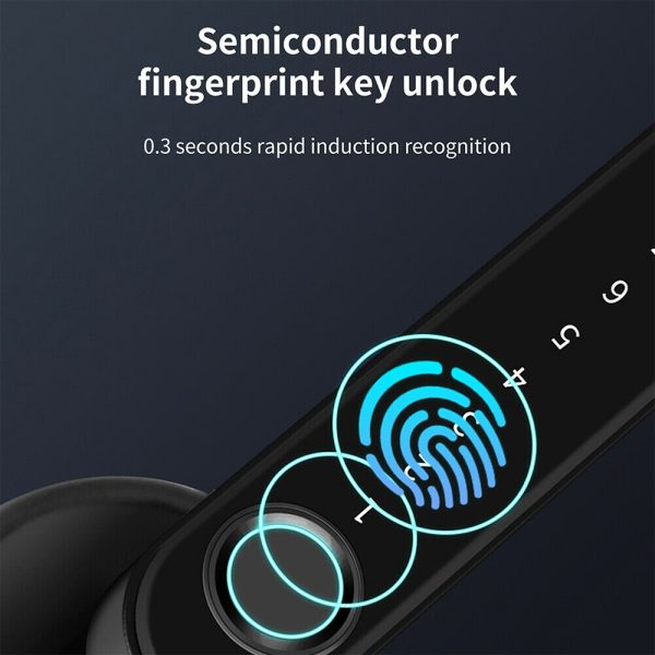 Smart Fingerprint Door Lock Electronic Handle Digital Password Bluetooth Key APP - Image 2