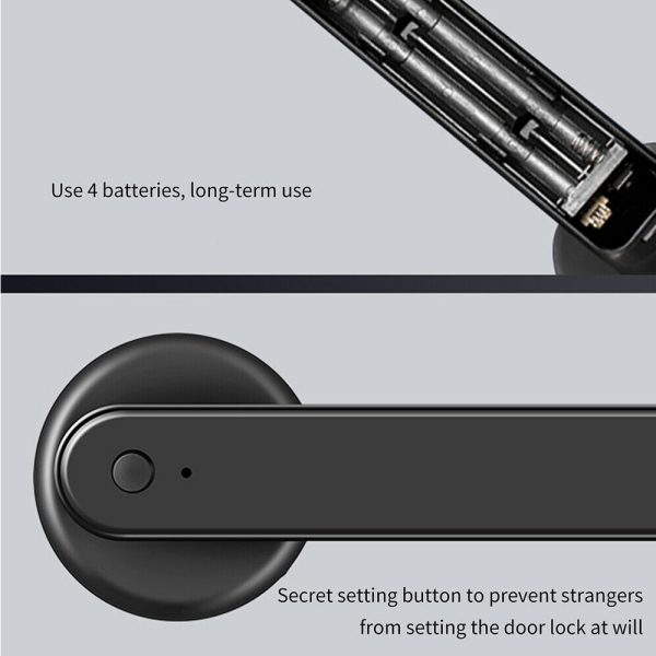 Smart Fingerprint Door Lock Electronic Handle Digital Password Bluetooth Key APP - Image 7