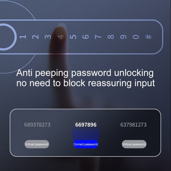 Smart Fingerprint Door Lock Electronic Handle Digital Password Bluetooth Key APP - Image 8