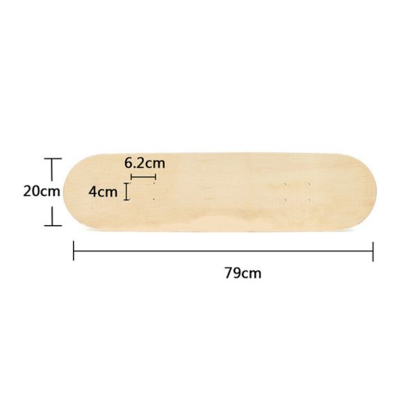 7 Layers Skateboard Deck Wood Maple Double Concave Blank Skate Board DIY - Image 2