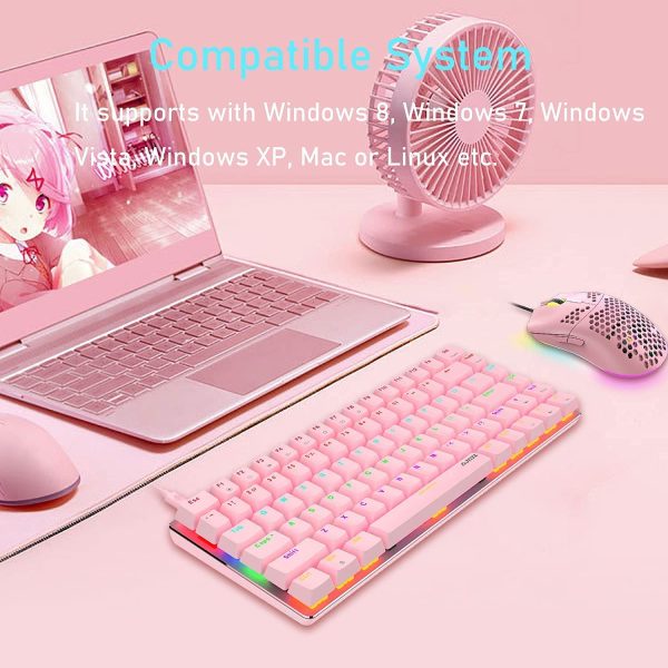 AK33 82 keys Compact Gaming Mechanical Keyboard with Anti-ghosting Keys for Game - Image 2