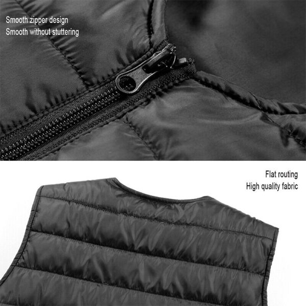 XL Electric Vest Heated Jacket USB Thermal Warm Heat Pad Winter Body Warmer Unisex - Image 6