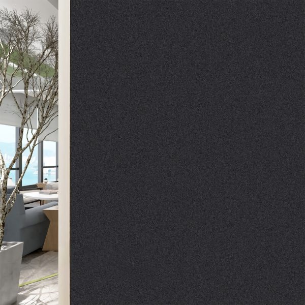 Blackout Static Cling Window Glass Film Privacy Protection To Block Sun Decor 90CMx200CM - Image 3