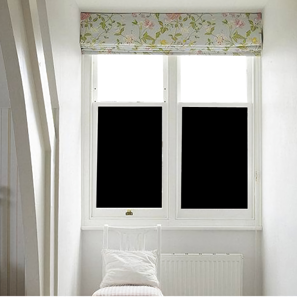 Blackout Static Cling Window Glass Film Privacy Protection To Block Sun Decor 90CMx500CM - Image 3