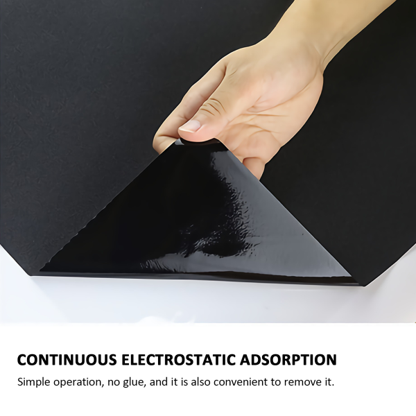 Blackout Static Cling Window Glass Film Privacy Protection To Block Sun Decor 90CMx500CM - Image 8