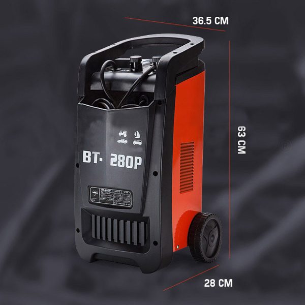 ROSSI 280 Amp Car Battery Charger, 12v/24v Jump Starter, for ATV Boat Truck Tractor, 15A Plug - Image 6
