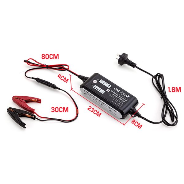 X-CELL 9-Stage Smart Battery Charger 12V/6V 4A Automatic Maintainer Car Deep Bike - Image 6