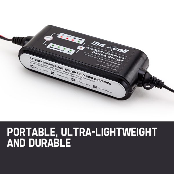 X-CELL 9-Stage Smart Battery Charger 12V/6V 4A Automatic Maintainer Car Deep Bike - Image 9