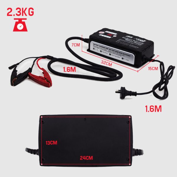 X-CELL 9-Stage Smart Battery Charger 12V/24V 25A Automatic Maintainer Car Bike - Image 6