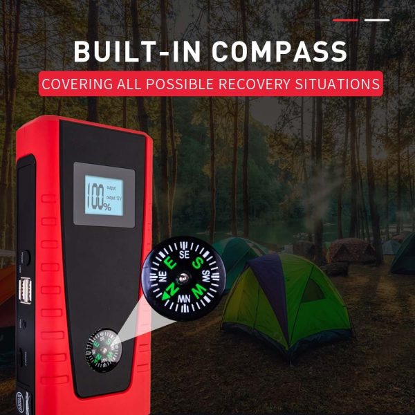 E-POWER 25000mAh Jump Starter Portable 12V Battery Pack Powerbank Charger Booster LED Torch - Image 8
