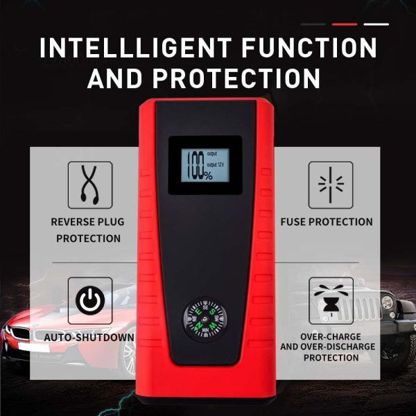 E-POWER 25000mAh Jump Starter Portable 12V Battery Pack Powerbank Charger Booster LED Torch - Image 9