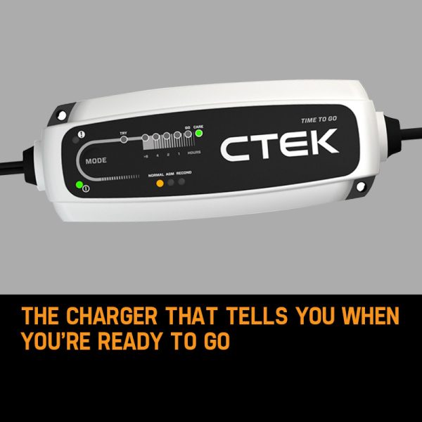 CTEK CT5 TIME TO GO Smart Battery Charger Maintainer Car 4WD Motorcycle 12V 5A - Image 2