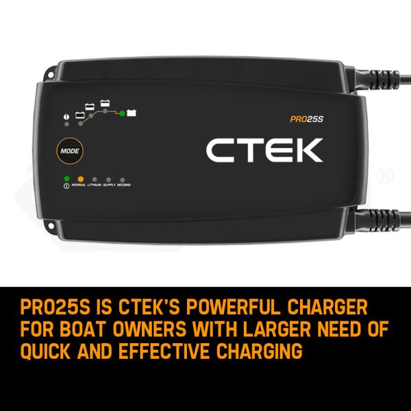 CTEK PRO25S Smart Battery Charger Professional 25A AGM Lithium 12V CTEK-40-200 Car - Image 2