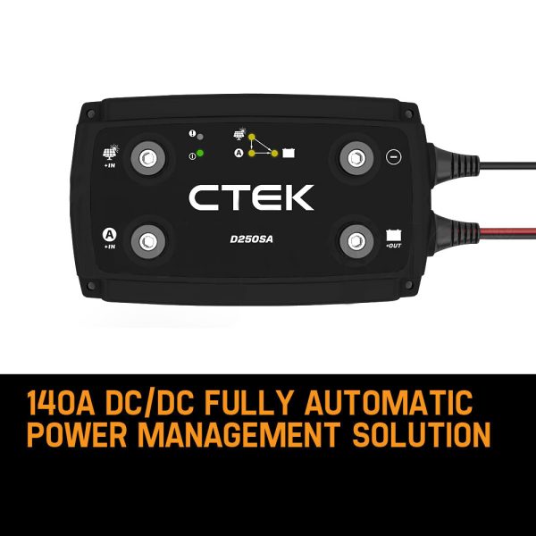 CTEK 20A OFF GRID Battery Charging System w/ D250SA & Digital Display Monitor - Image 2