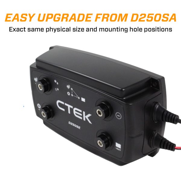 CTEK D250SE Dual Input DC-DC 20A Smart Battery Charger, Power Bank - Image 5