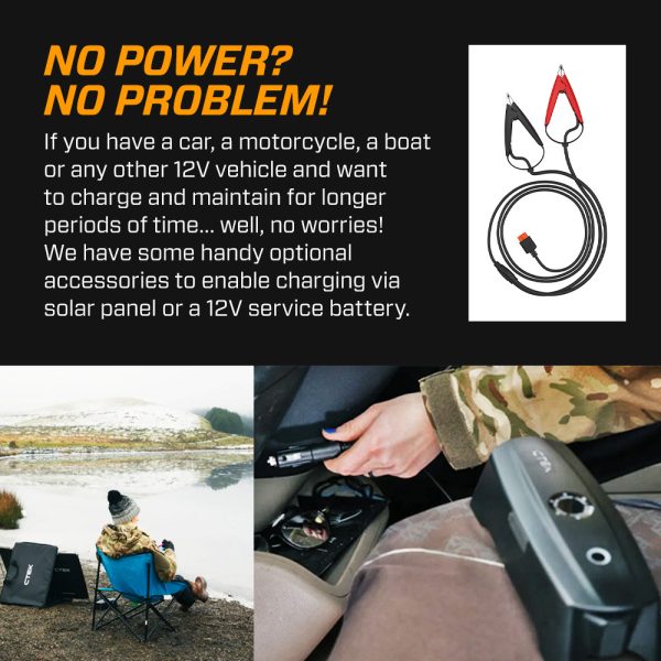CTEK CS FREE Portable Battery Charger and Maintainer for Lead Acid and Lithium with Power Bank - Image 5