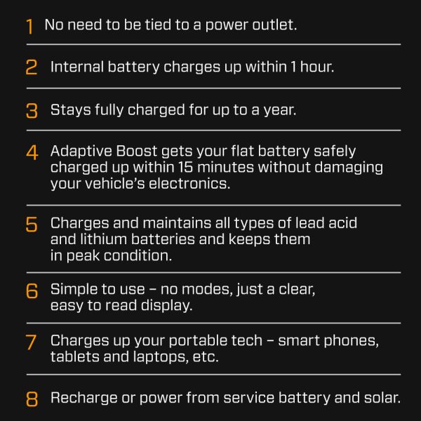 CTEK CS FREE Portable Battery Charger and Maintainer for Lead Acid and Lithium with Power Bank - Image 8