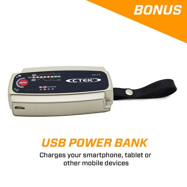 CTEK CS FREE Portable Battery Charger and Maintainer for Lead Acid and Lithium with Power Bank - Image 9