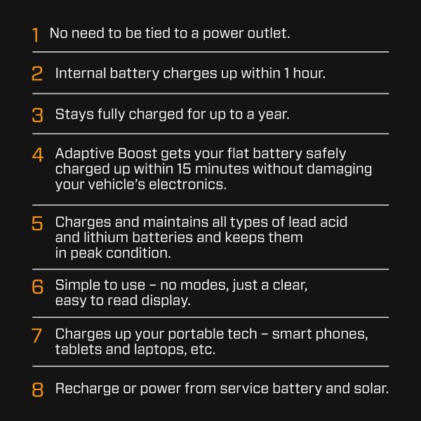 CTEK CS FREE 12V 20A Portable Smart Battery Charger Maintainer Lead Acid Lithium - Image 7