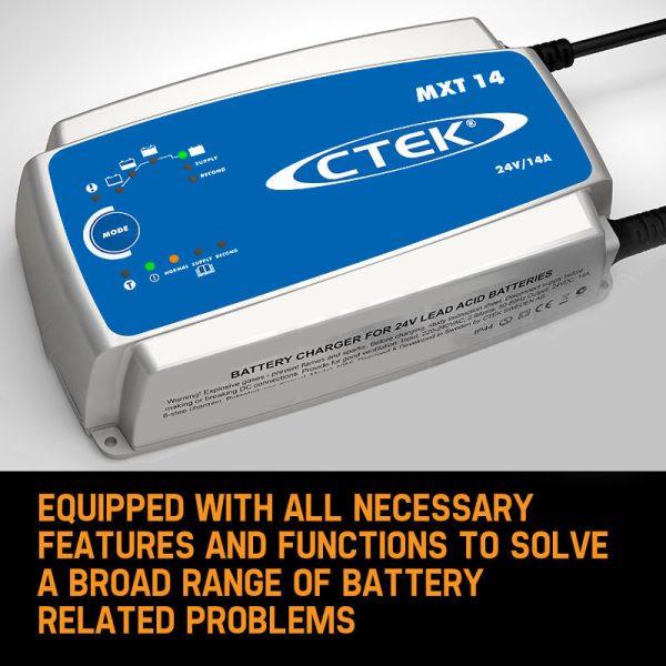CTEK MXT14 24V 14A Smart Battery Charger 14Amp Bus Truck CV 8 Stage Workshop - Image 4