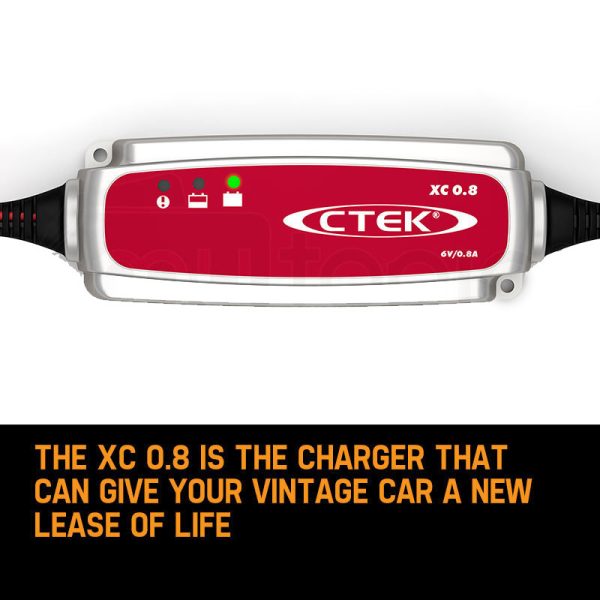 CTEK XC0.8 6V DC Smart Battery Charger 6 Volt Vintage Car Motorcycle Bike - Image 2