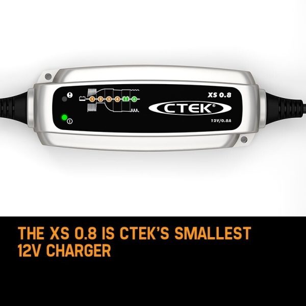 CTEK XS0.8 Model 6 Stage Trickle Smart Battery Charger 12V Bike Car Boat ATV - Image 2