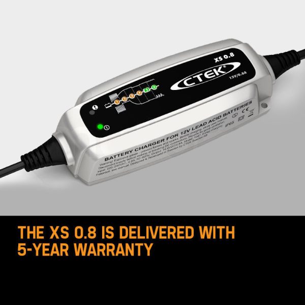 CTEK XS0.8 Model 6 Stage Trickle Smart Battery Charger 12V Bike Car Boat ATV - Image 4