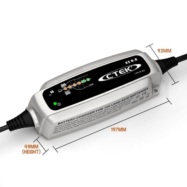 CTEK XS0.8 Model 6 Stage Trickle Smart Battery Charger 12V Bike Car Boat ATV - Image 6