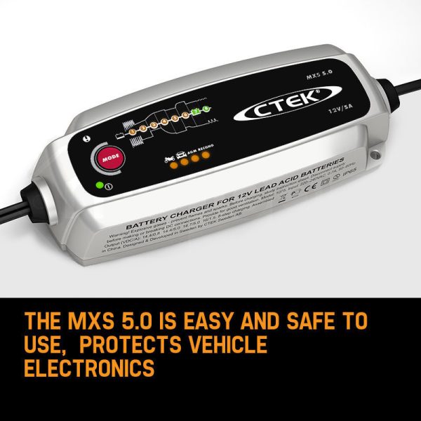 CTEK MXS 5.0 12V 5Amp Smart Battery Charger Car Boat 4WD Caravan Bike Marine AGM - Image 4