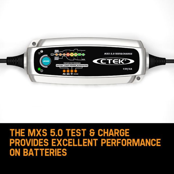 CTEK MXS 5.0 Test and Charge Battery Charger 12V 5Amp Deep Cycle AGM - Image 2