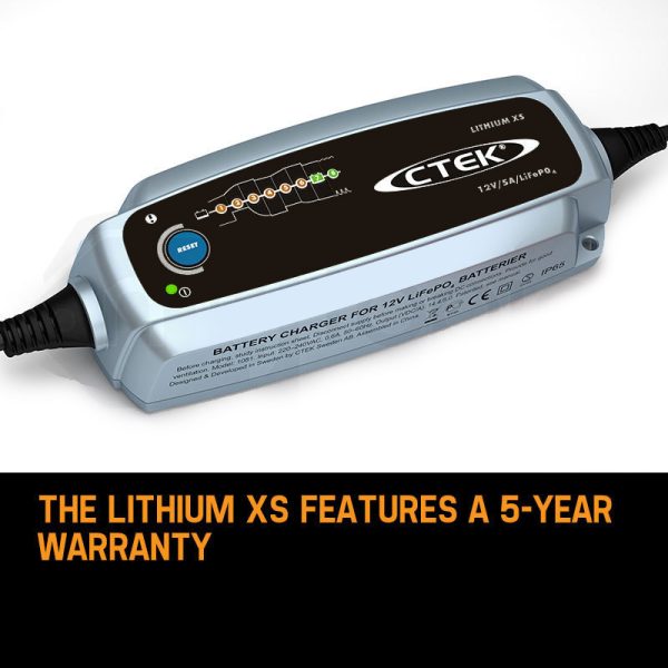CTEK Lithium XS Smart Battery Charger 12V 5A Trickle Motorcycle Car Boat Bike - Image 4