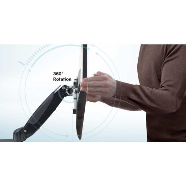 FORTIA Triple Monitor Stand Arm Computer Display Mount Adjustable Vesa Bracket 3 Screen - Image 9