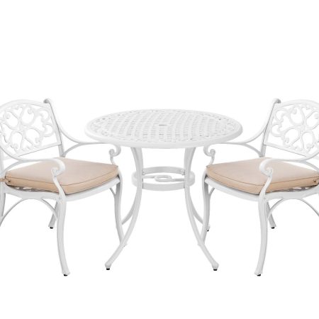 Marco Aluminium 3 Pce Setting(CAT-090 white + CAC-042 white)