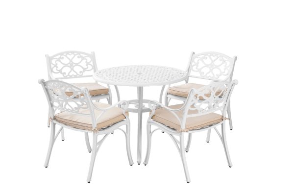 Marco Aluminium 5 Pce Setting(CAT-090 white + 2x CAC-042 white) - Image 2