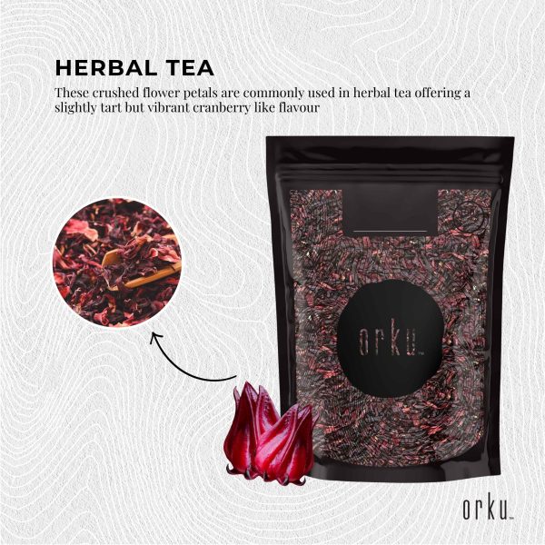 250g Organic Hibiscus Rosella Flower Crushed - Dried Herbal Tea Supplement - Image 6