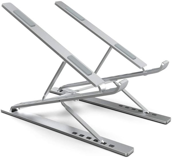 Portable Adjustable Laptop Stand Foldable Desktop Tripod Tray Anti-skid Pad Double Layer - Image 3