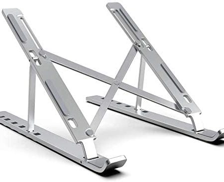 Portable Adjustable Laptop Stand Foldable Desktop Tripod Tray Anti-skid Pad Single Layer