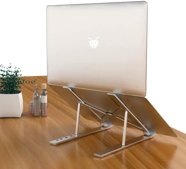 Portable Adjustable Laptop Stand Foldable Desktop Tripod Tray Anti-skid Pad Single Layer - Image 2