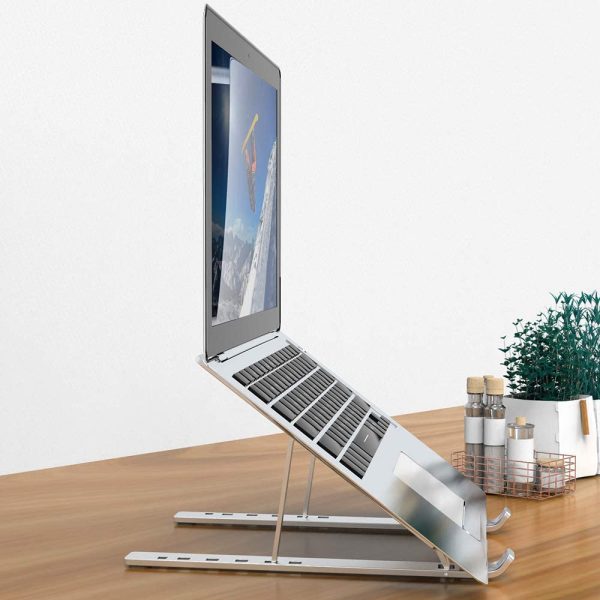 Portable Adjustable Laptop Stand Foldable Desktop Tripod Tray Anti-skid Pad Single Layer - Image 5