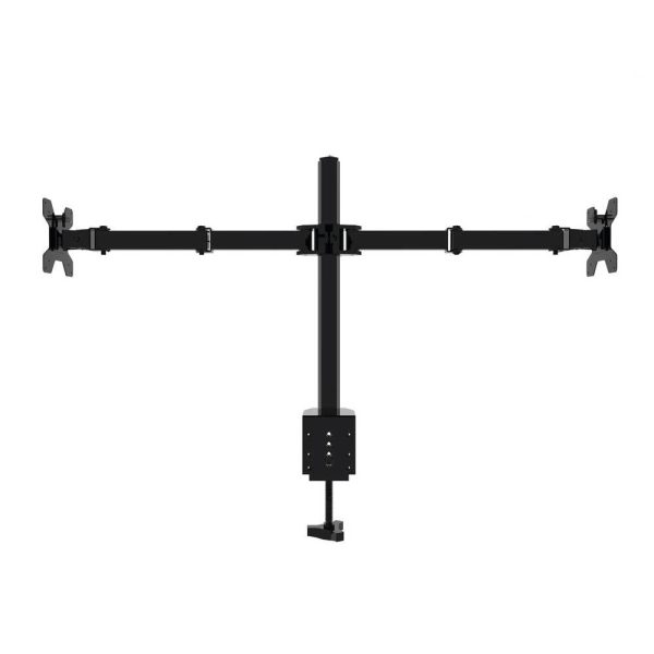 Monitor Stand Arm Dual HD LED TV Freestanding Mount Holder 2 Arm Display Desk Bracket - Image 3